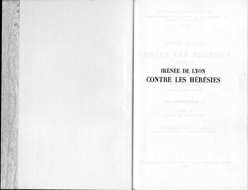 Contre les hérésies 3.2. Texte et traduction