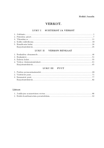 Verkot [lecture notes]