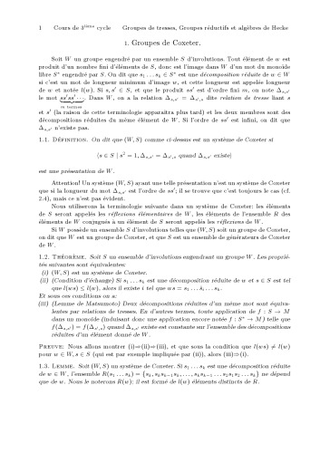 Groupes de tresses, Groupes réductifs et algèbres de Hecke [lecture notes]