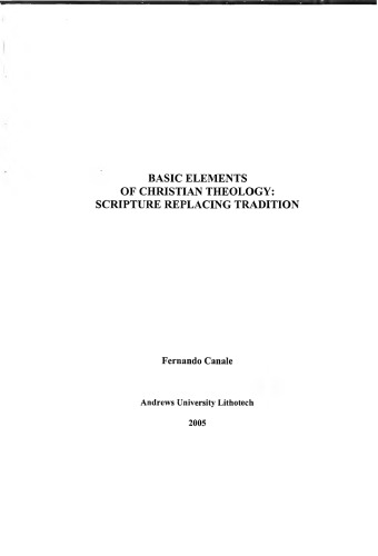 Basic Elements of Christian Theology