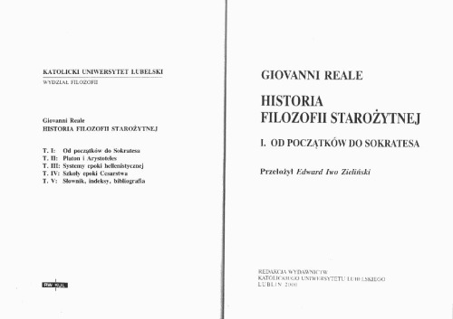 Historia Filozofii Starożytnej