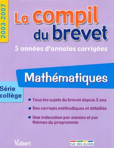 Mathématiques : série collège : 2003-2007.