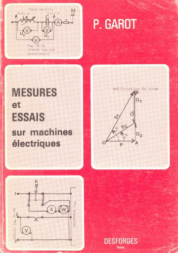 Mesures et essais sur machines électriques