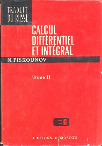 Calcul différentiel et intégral