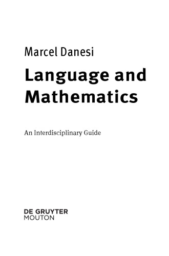 Language and Mathematics: An Interdisciplinary Guide