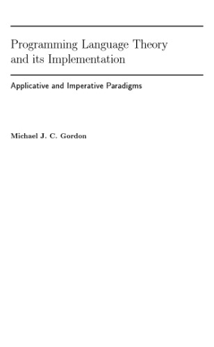 Programming Language Theory and Its Implementation