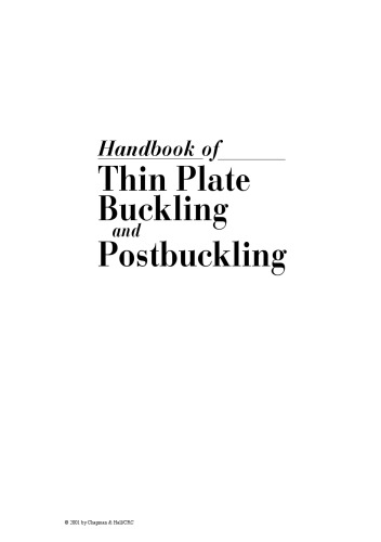 Handbook of Thin Plate Buckling and Postbuckling