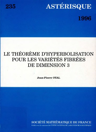 Le theoreme d’hyperbolisation pour les varietes fibrees de dimension 3