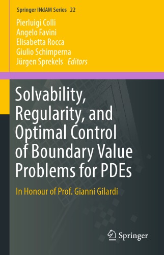 Solvability, regularity, and optimal control of boundary value problems for PDEs