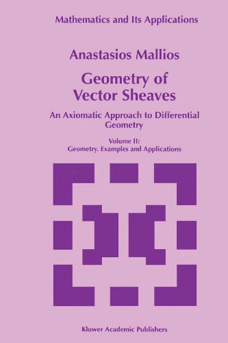 Geometry of vector sheaves, vol.2. Geometry. Examples and applications