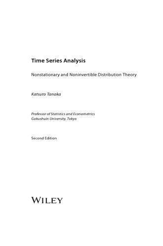 Time Series Analysis: Nonstationary and Noninvertible Distribution Theory