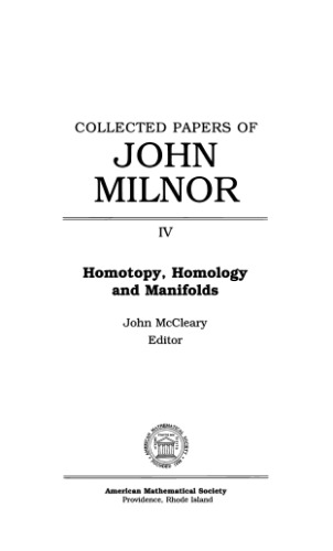 Collected Papers of John Milnor