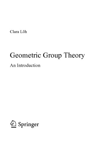 Geometric Group Theory. An Introduction