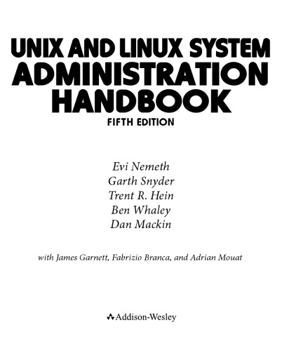 UNIX and Linux System Administration Handbook