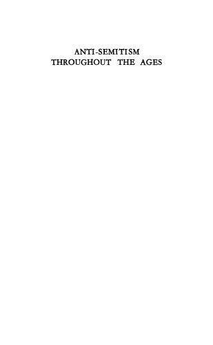 Anti-Semitism Throughout The Ages