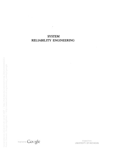 System Reliability Engineering