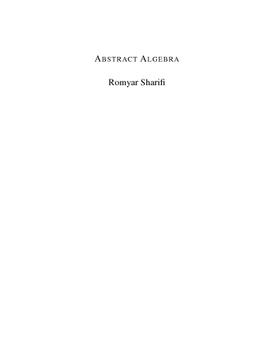 Abstract Algebra