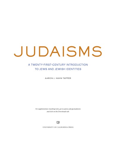 Judaisms: A Twenty-First-Century Introduction to Jews and Jewish Identities