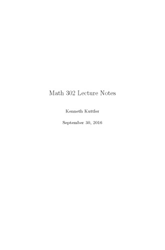 Linear Algebra and Multivariable Calculus [Lecture Notes]