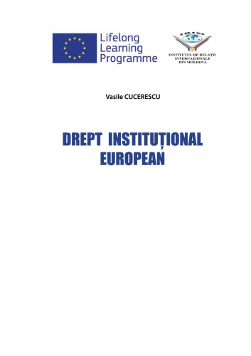 Drept instituțional european: note de curs