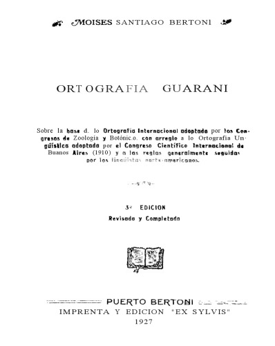 Ortografia guarani