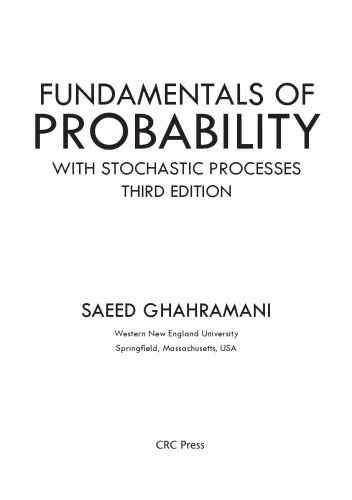 Fundamentals of Probability with Stochastic Processes