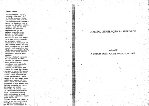 A Ordem Política de um Povo Livre