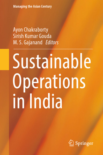  Sustainable Operations in India