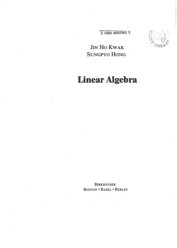 Linear Algebra