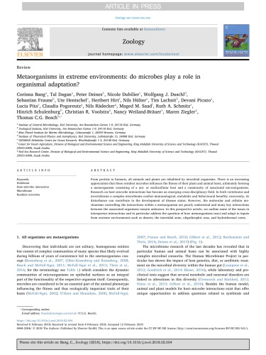 [Article] Metaorganisms in extreme environments: do microbes play a role in organismal adaptation?