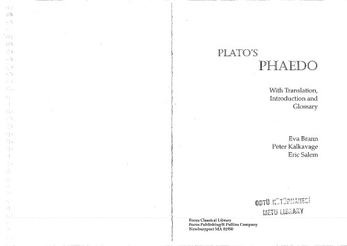 Plato : Phaedo