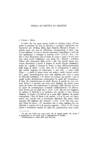 Eresia ed eretici in Origene. - 1985 - Augustinianum 25 (3):735-748. Origen of Alexandria