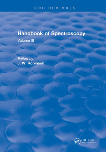 Handbook of spectroscopy vol III