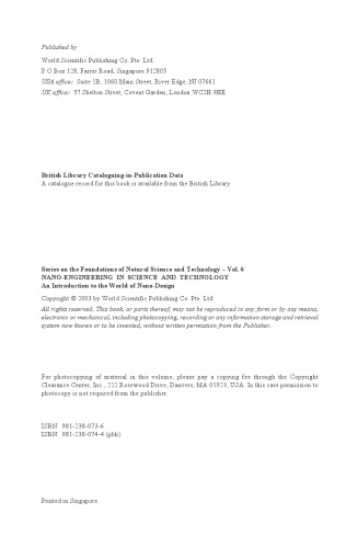 Nano-Engineering in Science and Technology: An Introduction to the World of Nano-Design (Series on the Foundations of Natural Science and Technology)