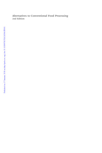 Alternatives to Conventional Food Processing