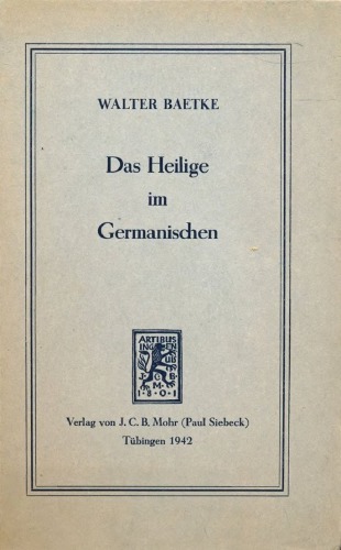 Das Heilige im Germanischen