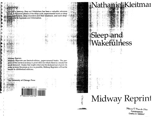 Sleep and wakefulness (Chapters 1 to 4)
