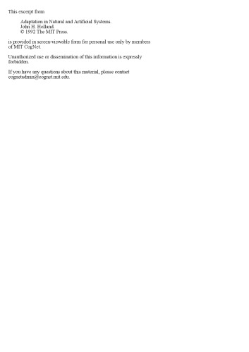 Adaptation in Natural and Artificial Systems: An Introductory Analysis with Applications to Biology, Control, and Artificial Intelligence