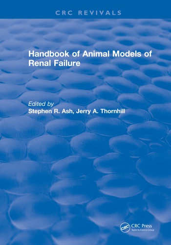 Handbook Of Animal Models Of Renal Failure