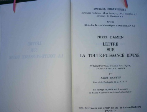 Lettre sur la toute-puissance divine