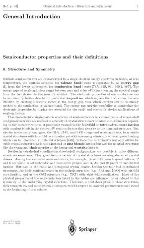 Semiconductors Subvolume B II-VI and I-VII Compounds; Semimagnetic Compounds 2