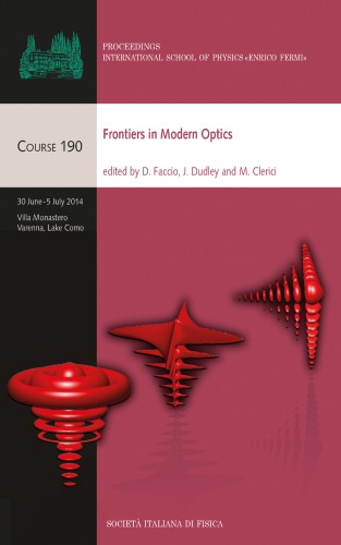 Frontiers in Modern Optics