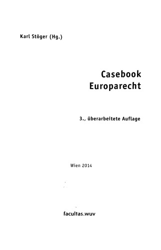 Casebook Europarecht