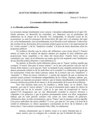 Algunas teorías alternativas sobre la libertad - Libertas 31.