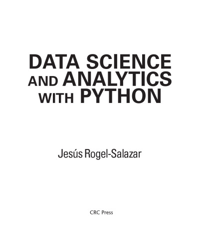 Data Science and Analytics with Python