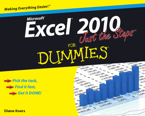 Excel 2010 just the steps for dummies