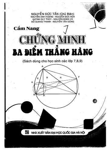 Cẩm nang chứng minh 3 điểm thẳng hàng