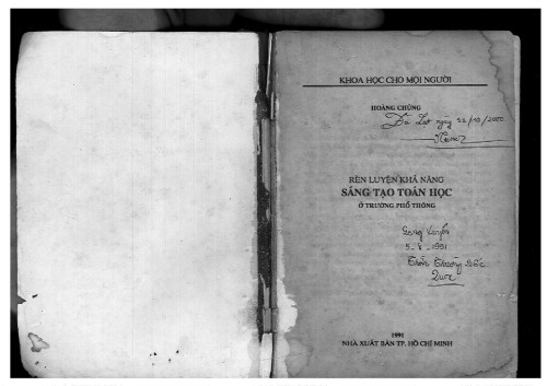 Rèn luyện khả năng sáng tạo toán học ở trường phổ thông