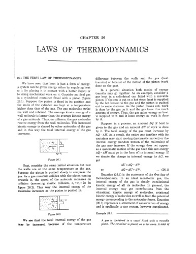 HCV Chapter 26 Laws of Thermodynamics Concepts of Physics H C Verma IIT JEE Part 2 various Engineering Entrance Exams