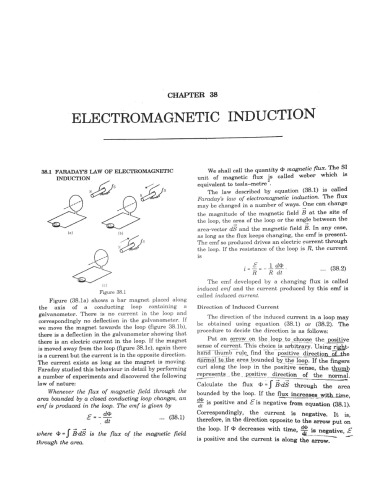 HCV Chapter 38 Magnetic Induction Concepts of Physics H C Verma IIT JEE Part 2 various Engineering Entrance Exams